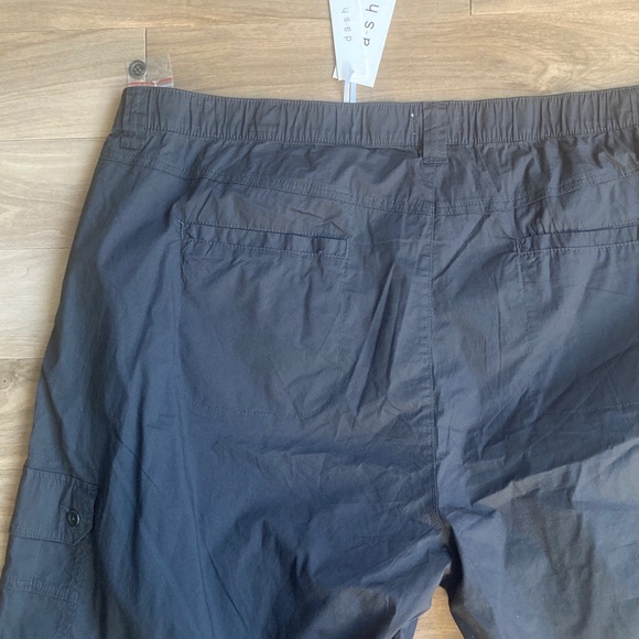 Dash Cargo Short adjustable leg ties charcoal gray comfee flex knit waist 3X - Picture 15 of 17